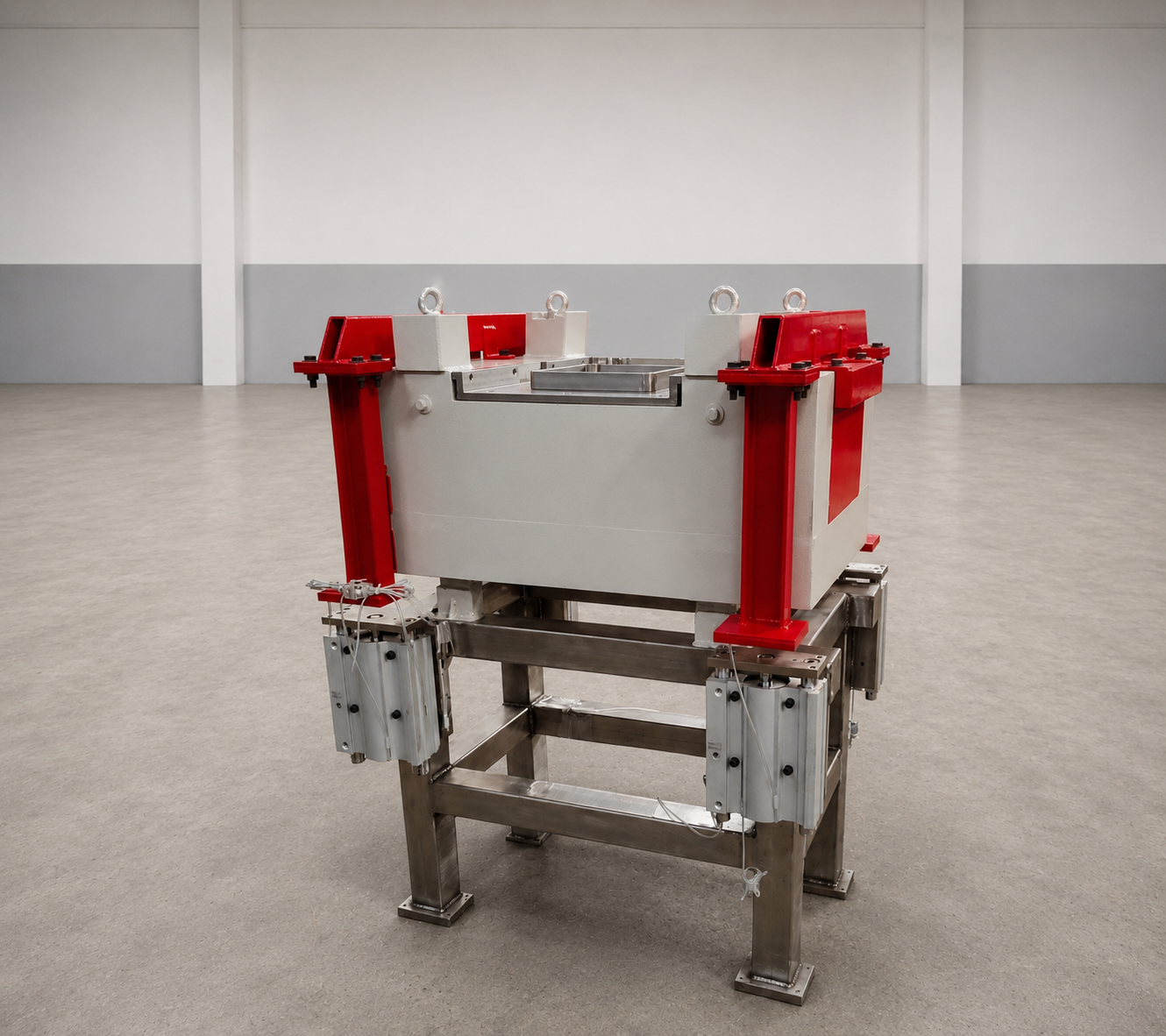 Mild steel shielded pallet